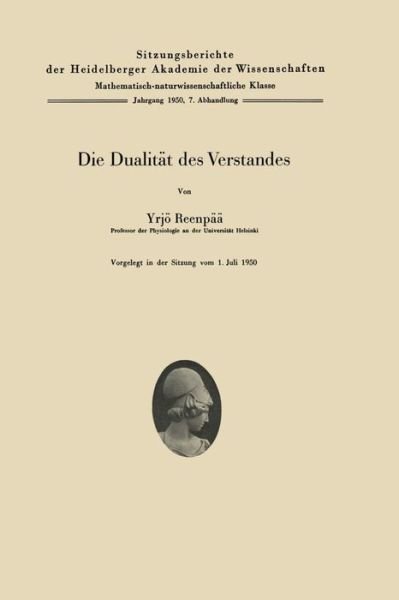 Cover for Y Reenpaa · Die Dualitat Des Verstandes (Paperback Bog) [German edition] (1950)