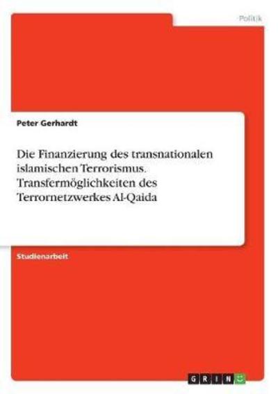 Cover for Gerhardt · Die Finanzierung des transnati (Book)