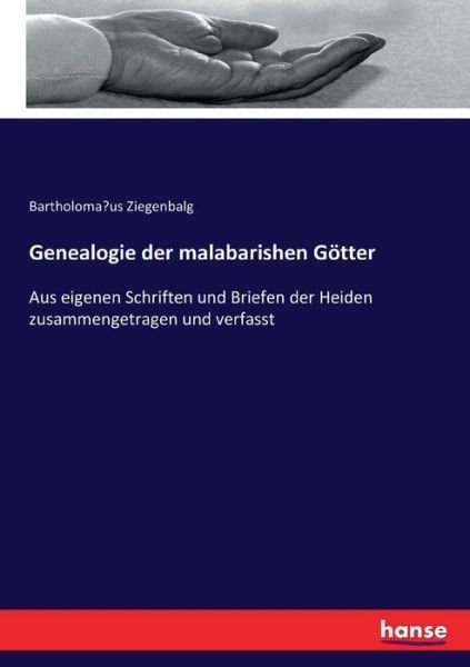 Cover for Ziegenbalg · Genealogie der malabarishen (Bok) (2017)
