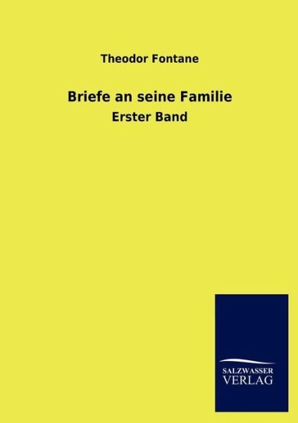 Cover for Theodor Fontane · Briefe an seine Familie (Paperback Book) [German edition] (2012)