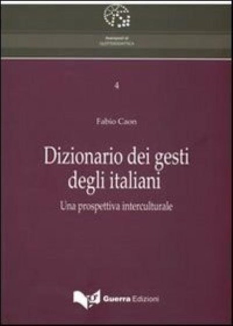 Cover for Kate Atkinson · Dizionario dei gesti degli italiani: una prospettiva interculturale: DVD (PC) (2010)