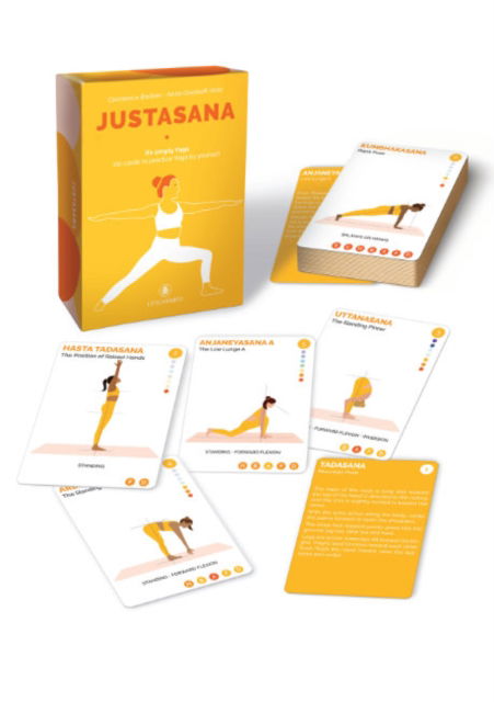 Cover for Barbier, Clemence (Clemence Barbier) · Justasana: It's Simply Yoga 110 Cards to Practice Yoga by Yourself (Flashcards) (2023)