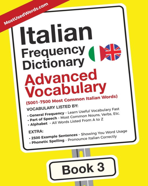 Cover for Mostusedwords · Italian Frequency Dictionary - Advanced Vocabulary (Paperback Book) (2017)