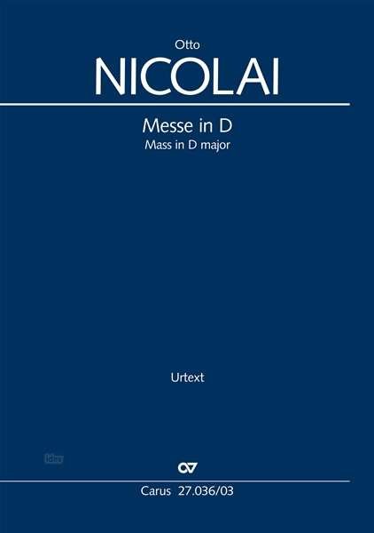 Cover for Nicolai · Messe Nr. 1 in D, Klavierauszug (Book)