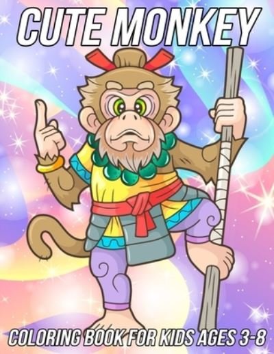 Monkey Coloring Book for Kids Ages 3-8: Fun, Cute and Unique Coloring Pages for Girls and Boys with Beautiful Monkeys Illustrations - Mezzo Zentangle Designs - Libros - Independently Published - 9798729683024 - 28 de marzo de 2021