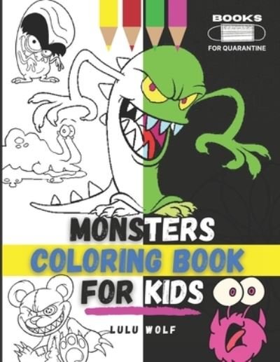 Cover for Lulu Wolf · Monters coloring book for kids (Pocketbok) (2021)