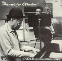Cover for Duke Ellington · This One S for Blanton (CD) (2014)