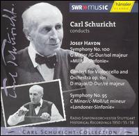 Cover for Haydn / Mainardi / Schuricht / Rso Stuttgart Swr · Symphonies 95 &amp; 100 / Cello Concerto (CD) (2004)