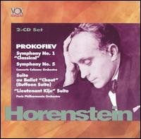 Cover for Prokofiev / Horenstein / Paris Philharmonic · Symphonies Nos. 1 &amp; 5 Orchestral Suites (CD) (2001)