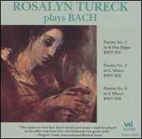 Rosalyn Tureck Plays Bach : Partitas 1,2,6 - Bach / Tureck - Musikk - VAI - 0089948104025 - 31. januar 1995