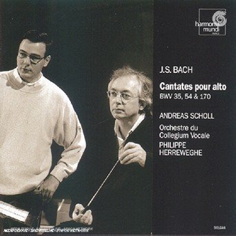 Bach: Cantatas For Alto (Bwv 170 54 35) /Scholl  Collegium Vocale  Herreweghe - Andreas Scholl - Muziek - SRI CANADA - 0794881417025 - 1 april 1998
