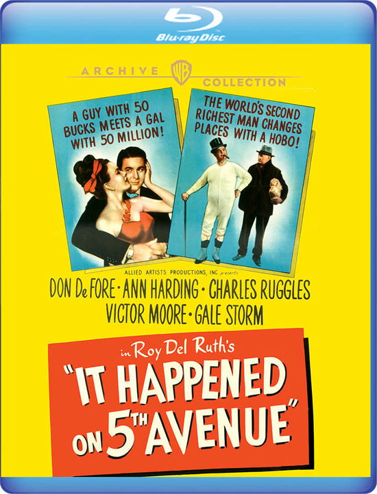 Cover for It Happened on Fifth Avenue (Blu-ray) (2020)