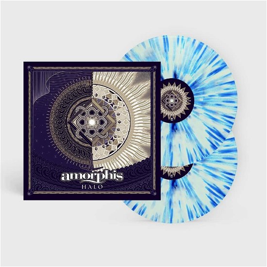 Cover for Amorphis · Halo (clear-white-blue splatte (LP) [Blue Splatter Vinyl edition] (2022)