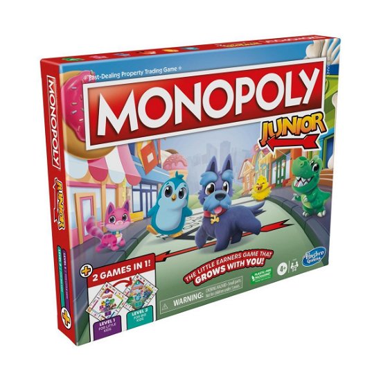 Monopoly Junior 2 Games In 1 (f8562189) (dk / no) - Hasbro Gaming - Merchandise -  - 5010996135025 - 