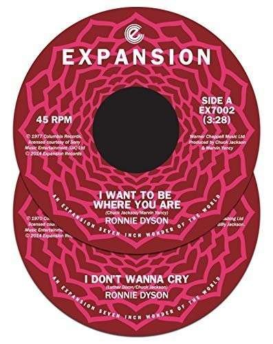 Cover for Ronnie Dyson · I Want to Be Where You Are/i Don't Wanna Cry (7&quot;) (2014)
