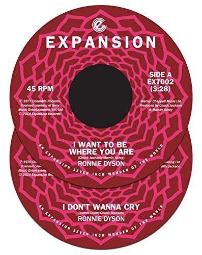 I Want to Be Where You Are/i Don't Wanna Cry - Ronnie Dyson - Muzyka - EXPANSION - 5019421287025 - 26 sierpnia 2014