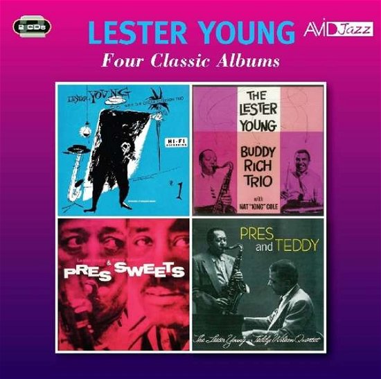 Four Classic Albums (Lester Young With The Oscar Peterson Trio / The Lester Young Buddy Rich Trio / Pres & Sweets / Pres & Teddy) - Lester Young - Muziek - AVID - 5022810724025 - 6 juli 2018