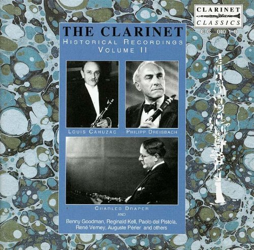 Cover for Cahuzac / Dreisbach / Draper · Clarinet: Historical Recordings Vol. 2 (CD) (1994)
