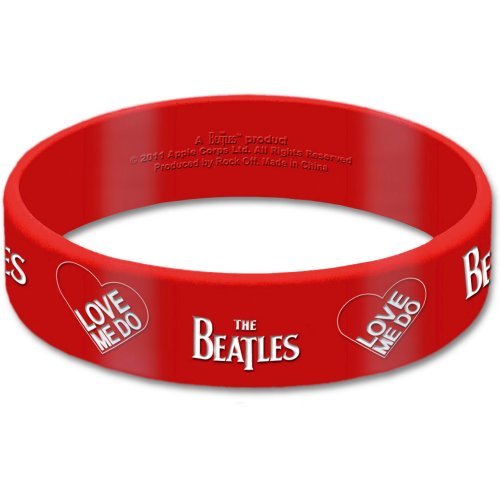 The Beatles Gummy Wristband: Love Me Do - The Beatles - Produtos - ROCK OFF - 5055295323025 - 25 de novembro de 2014