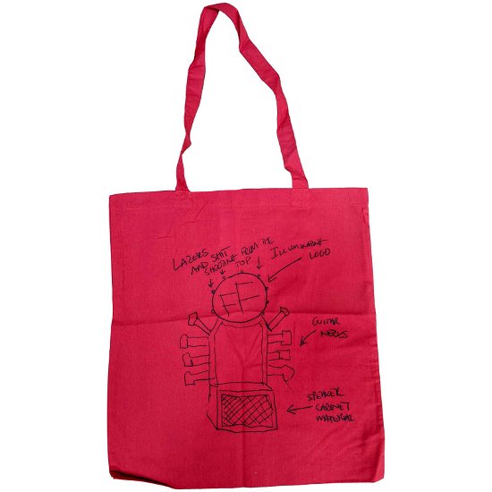 Foo Fighters Tote Bag: Hand-Drawn (Ex-Tour) - Foo Fighters - Merchandise -  - 5056561067025 - 
