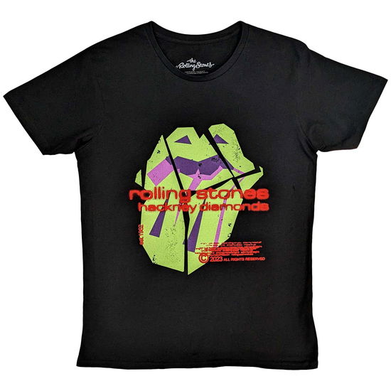 The Rolling Stones Unisex T-Shirt: Hackney Diamonds Neon Tongue - The Rolling Stones - Merchandise -  - 5056737204025 - September 25, 2023