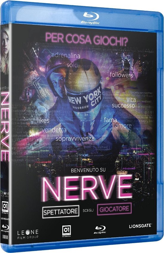 Cover for Dave Franco,juliette Lewis,emma Roberts · Nerve (Blu-ray) (2017)