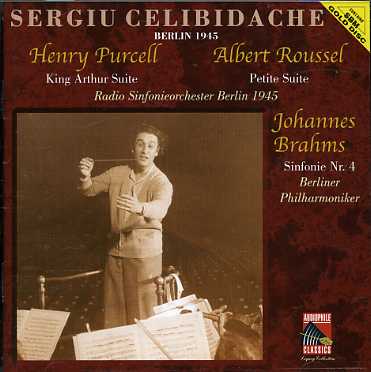 Brahms: Sym No 1 / Purcell: King Arthur Ste - Brahms / Celibidache / Berlin Phil Orch - Musik - AUDIOPHILE CLASSICS - 8712177037025 - May 3, 2013