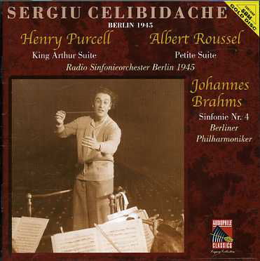 Brahms: Sym No 1 / Purcell: King Arthur Ste - Brahms / Celibidache / Berlin Phil Orch - Musik - AUDIOPHILE CLASSICS - 8712177037025 - 3 maj 2013