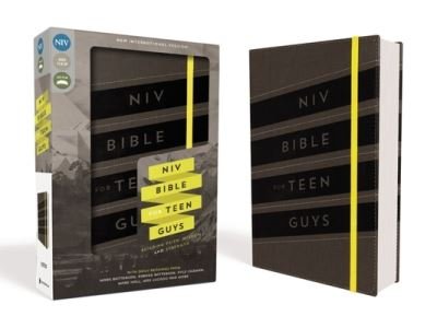 Cover for Zondervan · NIV, Bible for Teen Guys, Leathersoft, Charcoal, Elastic Closure Building Faith, Wisdom and Strength (Imiteret Læderbog) (2016)