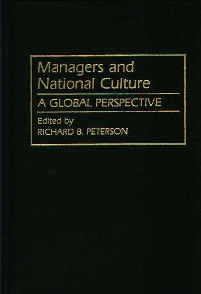 Cover for Richard Peterson · Managers and National Culture: A Global Perspective (Innbunden bok) (1993)