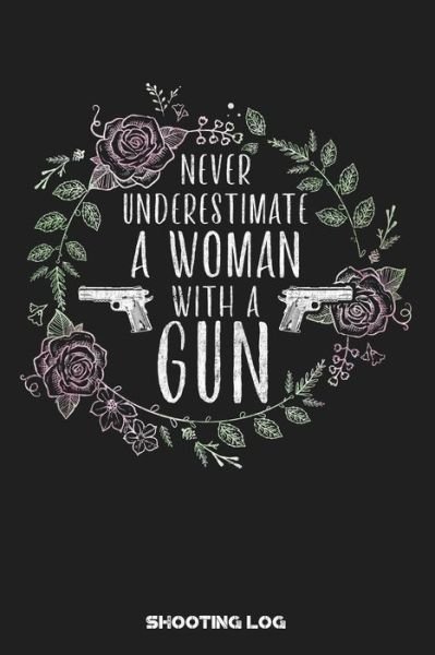 Cover for Black Powder Press · Never Underestimate a Woman with a Gun Shooting Log (Pocketbok) (2019)