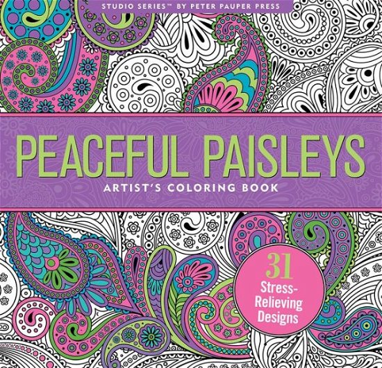 Cover for Peter Pauper Press Inc · Peaceful Paisleys Adult Coloring Book (Pocketbok) (2020)