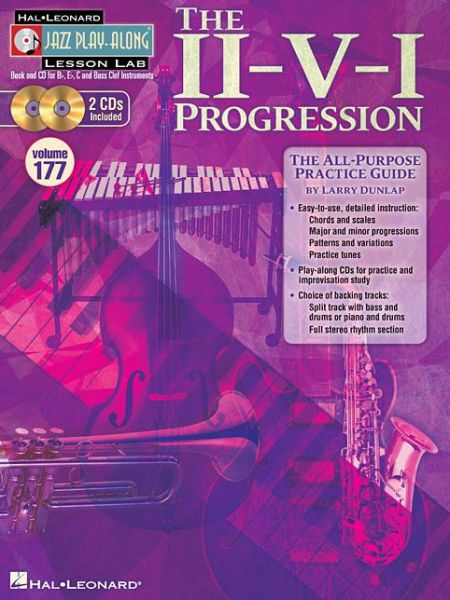 Cover for Larry Dunlap · Jazz Play-Along Lesson Lab Volume 177: The II-V-I Progression (Paperback Book) (2014)