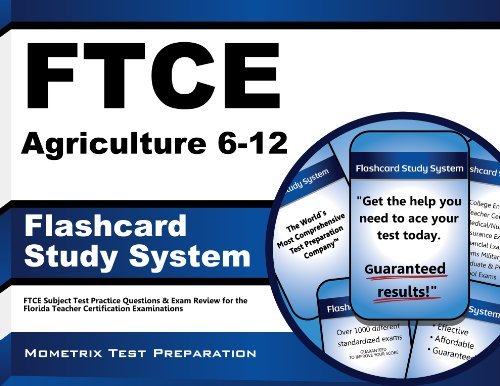 Cover for Ftce Exam Secrets Test Prep Team · Ftce Agriculture 6-12 Flashcard Study System: Ftce Test Practice Questions &amp; Exam Review for the Florida Teacher Certification Examinations (Cards) (Pocketbok) [Flc Crds edition] (2023)