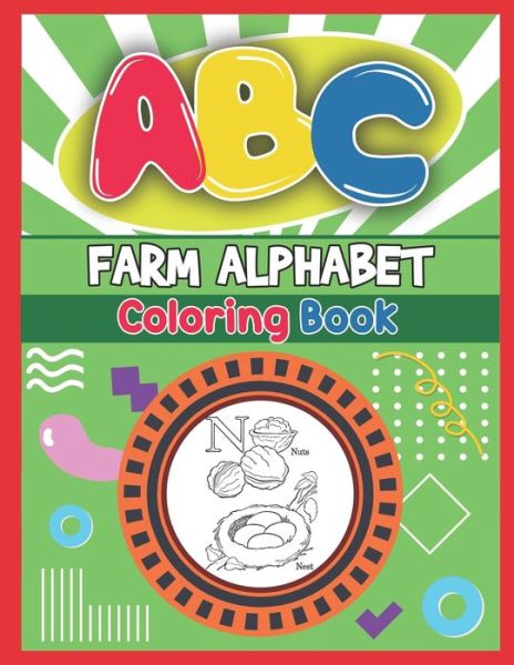 Cover for Platinum Press · ABC Farm Alphabet Coloring Book (Pocketbok) (2019)