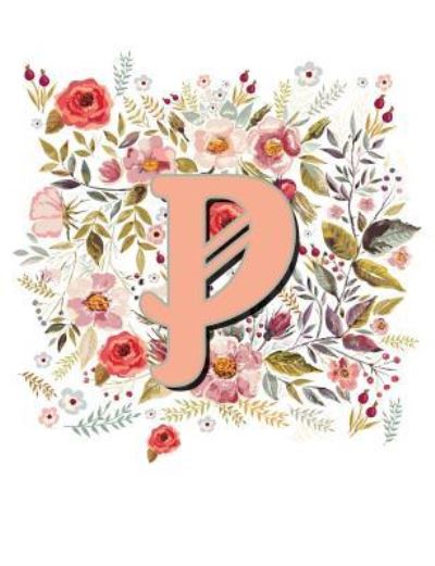 Cover for Terri Jones · P Monogram Letter Floral Wreath Notebook (Paperback Book) (2018)