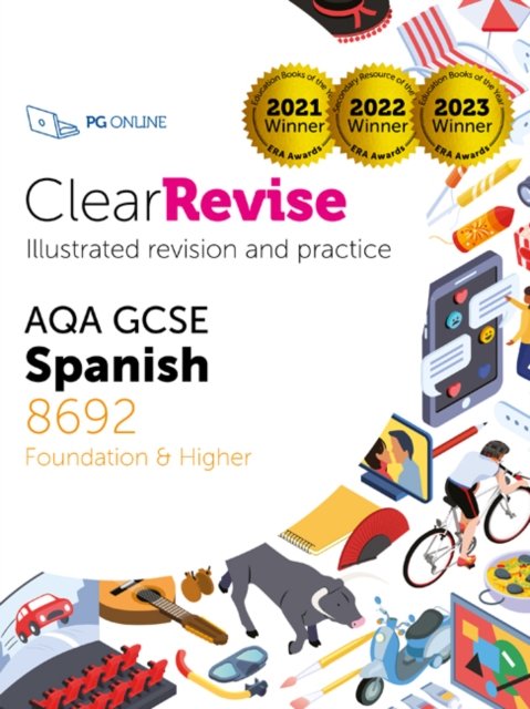ClearRevise AQA GCSE Spanish 8692: Foundation and Higher - PG Online - Bøger - PG Online Limited - 9781916518025 - 30. juni 2024