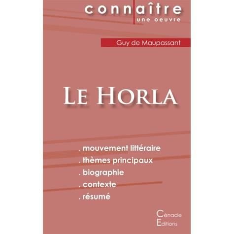 Cover for Guy de Maupassant · Fiche de lecture Le Horla de Maupassant (analyse litteraire de reference et resume complet) (Paperback Bog) (2022)