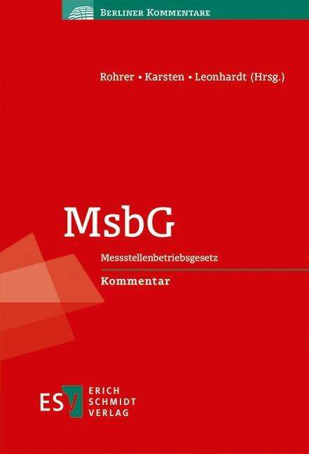 MsbG - Bartels - Kirjat -  - 9783503181025 - 