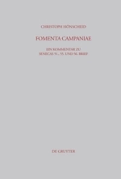 Cover for Hönscheid · Fomenta Campaniae (Book) [German edition] (2004)