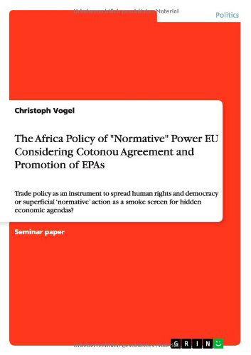 Cover for Vogel · The Africa Policy of &quot;Normative&quot; (Book) (2011)