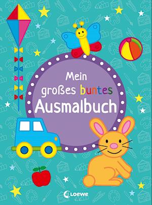 Cover for Loewe Verlag GmbH · Mein großes buntes Ausmalbuch (Hase) (Taschenbuch) (2021)