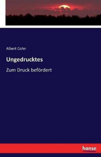 Cover for Cohn · Ungedrucktes (Book) (2017)