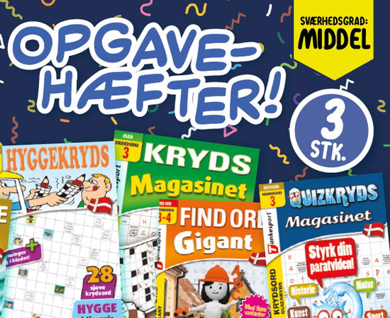 Samleposer: Krydsord, Sudoku og Find Ord Samleposer Sværhedsgrad: MELLEM/A - Keesing / Tankesport - Books - Keesing - 9788794326025 - April 6, 2022