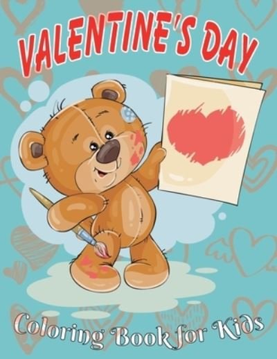 Cover for Obeezon · Valentine's Day Coloring Book for Kids (Paperback Bog) (2021)