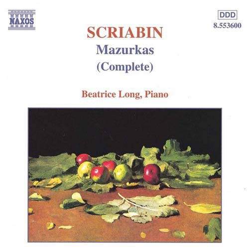 Cover for Scriabin / Long · Ten Mazurkas Op 3 / Two Mazurkas Op 40 (CD) (1999)