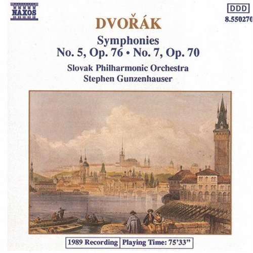Cover for Stephen Gunzenhauser &amp; Slovak Philharmonic Orchestra · Dvorak: Symphonies Nos. 5 And 7 (CD) (2024)