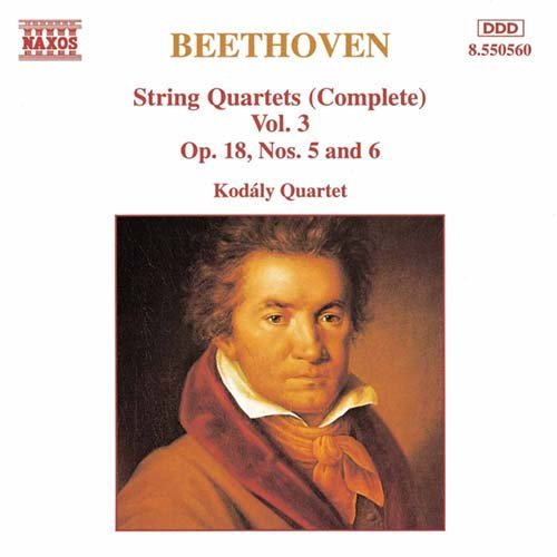 String Quartets 3 - Beethoven / Kodaly Quartet - Musik - NAXOS - 0730099556026 - 1. august 1996