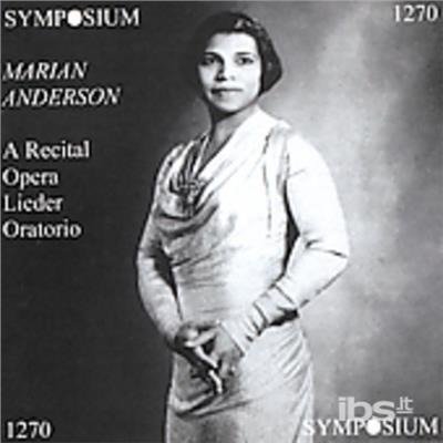 Cover for Marian Anderson · Schubert Debussy Handel Burleigh Bach Si (DVD) (2017)
