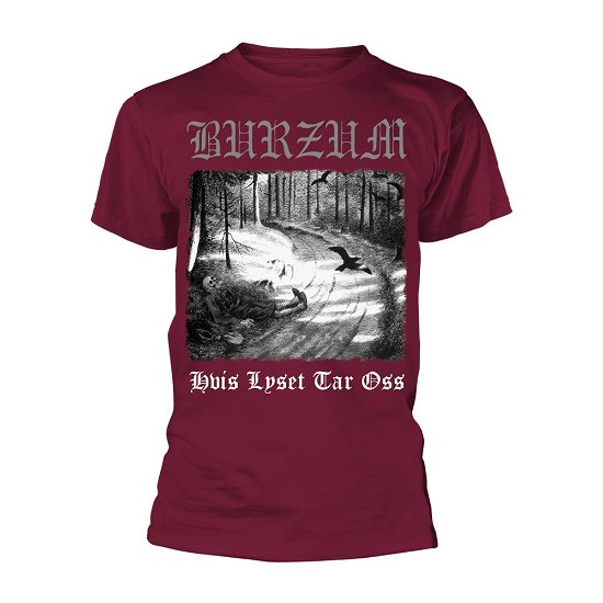 Cover for Burzum · Hvis Lyset Tar Oss (Maroon) (T-shirt) [size XXL] [Maroon edition] (2018)